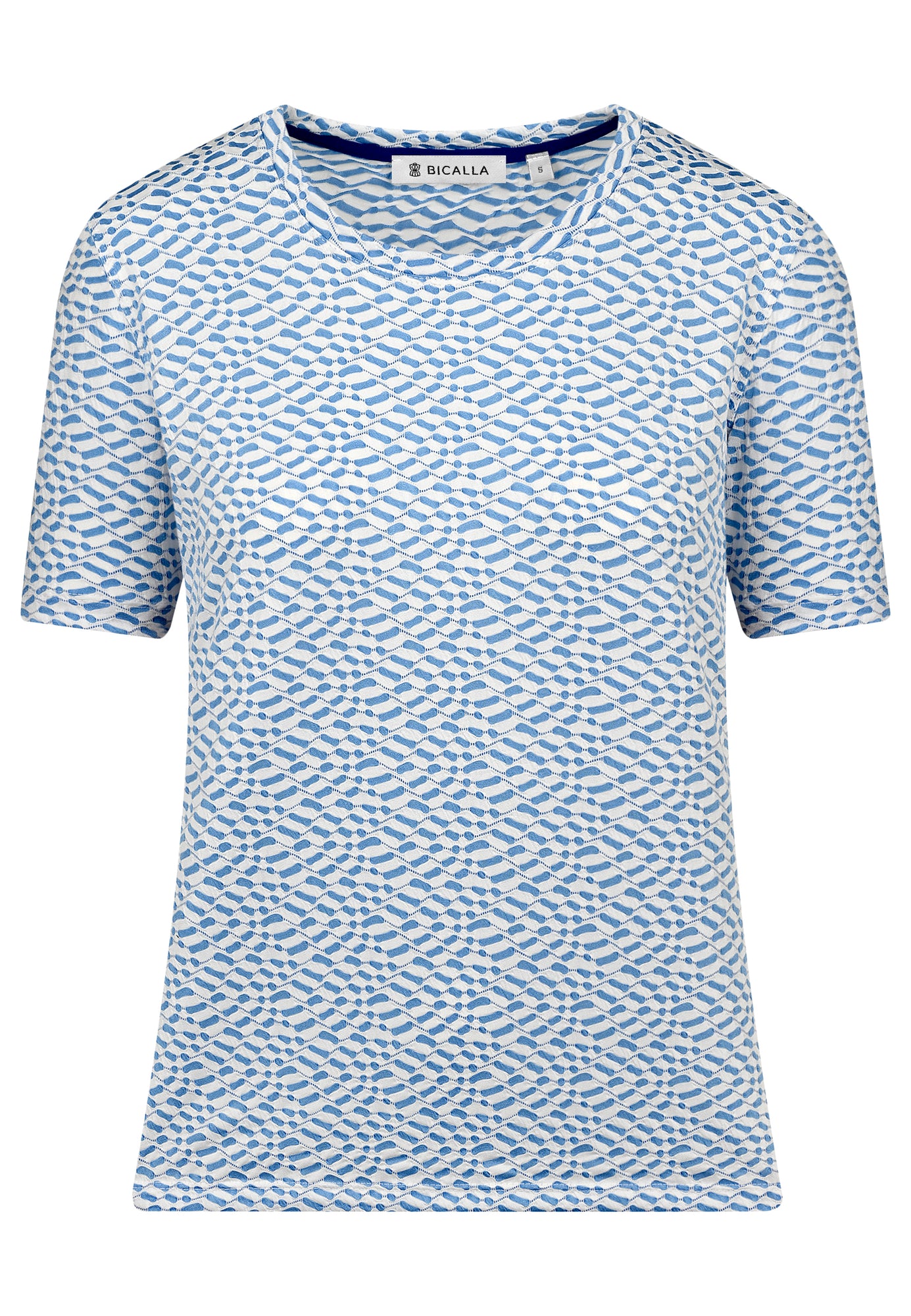 24253 Shirt Bicolor - 01/white-blue